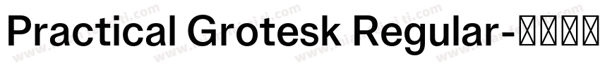 Practical Grotesk Regular字体转换
